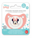 Disney Minnie kūdikio čiulptukas ir čiulptukas su dėklu