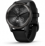 I&scaron;manusis laikrodis Garmin v&iacute;vomove&reg; Trend, Skalūno spalvos nerūdijančiojo plieno apvadas, su juodu korpusu ir silikoniniu dirželiu (Ekspozicinė prekė)