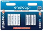 Panasonic Eneloop AA + AAA įkraunamų baterijų rinkinys 8 vnt.