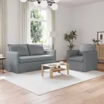 Sofa Sofos komplektas 2 vnt. &Scaron;viesiai pilka Audinys