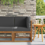 Lauko kampinė sofa Kietos akacijos mediena