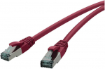 RED Raudonas Cat.6a 0,25m raudona Patchkabel Cat.6a S/FTP AWG 27/7, 2xRJ45, raudona, 0,25m