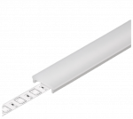 LED juostos profilio dangtelis F CLICK, baltas, 20m ritė