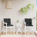 Žeminta&scaron;ko kėdžių pagalvėlės rinkinys 2 pcs Melanas Juodas