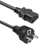 Qoltec Kabelis zasilający SCHUKO CEE 7/7 (E/F) | IEC C13 | 3x1.00mm&sup2; | Czysta miedź Cu | 3m
