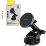 Blavec Car holder BHC-01A 15W magnetic with wirless charging to windshield and dashboard (BHC01A-MWIB) juodos spalvos