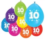 Globos Europe Bv Balionai su skaičiais 10, 8 vnt.