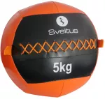 Svorinis kamuolys SVELTUS Wall Ball 5kg D35cm Oranžinis/Juodas mėtymui