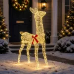 3D Kalėdų elnias LOVIISA 110 LED &Scaron;ilta balta 70 x 26 x 100 cm