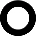 ACM Apsauginis smiginio taikinio apvadas Bullet, poliuretanas, juodas