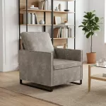 Sofa Krėslas &Scaron;viesiai pilka 70 x 81 x 82 cm Dirbtinė zom&scaron;a
