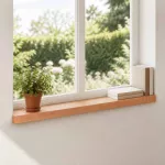 Langų palangės 2 vnt. Lakas 70 x 15 x 2 cm Kietas bukas medis