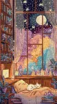 Letistitch Siuvinėjimo kryželiu rinkinys &bdquo;Kri&scaron;tolinė mėnesiena&ldquo; 18 x 32 cm