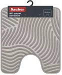 Sauber WC paklājs 50x55cm gai&scaron;i pelēks/sudrabains
