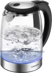 Cosori elektrinis virdulys i&scaron; borosilikatinio stiklo, 1,7 l, 2200 W, juodas GK151-CO