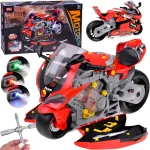 Jokomisiada Motorcycle Assembly Workshop 59 Pieces Engine Lights and Sounds ZA6451