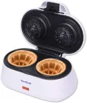 Sumu&scaron;tinių keptuvas StarBlue dviguba belgi&scaron;kų vaflių keptuvė dubenėlio formos 1200 W SB-SW2238D