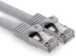 20 m pilkas Cat.7 tinklo kabelis Lan Ethernet patch kabelis S-ftp Lszh Pimf 10gb s Rj45 ki&scaron;tukas Cat6a