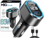 Greitasis automobilinis įkroviklis Usb C Pd 65w + Qc3.0