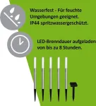 Isotronic "blubber" &scaron;viestuvai, saulės lempa, sodo ap&scaron;vietimas, lauko sodas, nerūdijančio plieno saulės energijos 5 ki&scaron;tukiniai &scaron;viestuvai, baterija, 8 valandų veikimo laikas, spalvų pasirinkimas, 48 cm