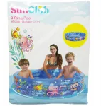 VAIKI&Scaron;KAS BASEINAS 3 ŽIEDAI WATER WORLD, talpa: 165 l, amžius 2-6 metai