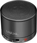 Kompiuterio kolonėlės Logilink Bluetooth 5.3 garsiakalbis su įmontuotu mikrofonu, Fm radijo imtuvu ir Microsd kortelių skaitytuvu, juodas