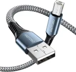 Usb 2.0 Type B kabelis A&ndash;b spausdintuvo kabelis, suderinamas su Hp/canon/epson/brother/dell/lexmark/xerox, 1 m