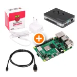 Raspberry Pi 4 Model B 2GB Premium Bundle [Raspberry PI 4 2GB + L&uuml;ftergeh&auml;use + įkroviklis baltas + 1,8m HDMI Kabelis]