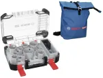 14 dalių gręžimo karūnų rinkinys BOSCH Multi Material PC Plus su kuprine