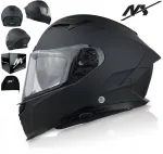AMX Integralus motociklo &scaron;almas Nx Speed Ii, dydis L | Paruo&scaron;tas interkomui | Su skydeliu