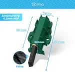 Dl-pro variklio anglies &scaron;epetėlių rinkinys, skirtas beko blomberg 371202407 371202405 l24mf7 candy hoover 49028930 anglies &scaron;epetėliai žali, skirti wmb wmd wtv skalbimo ma&scaron;inai