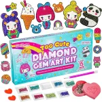 Girlzone deimantų mozaikos rinkinys, įskaitant deimantinius lipdukus, meno rinkinys vaikų rankdarbiams, deimantų menas, 5d deimantų tapybos rinkinys, dovana mergaitėms