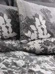 Patalynės komplektas Nuit Des R&ecirc;ves Ranforce Viengulis Xxl Antklodės Užvalkalų Komplektas, 155 x 220 cm, 100% medvilnė, antracito ir baltos spalvos, skalbiamas skalbimo ma&scaron;inoje, užsegamas sagomis ir užlenkiamas, eleganti&scaron;kas dizainas, viengulis