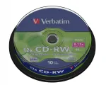 Verbatim Cd-rw diskai 700mb Serl Scratch Resistant, 10 vnt. cake 43480