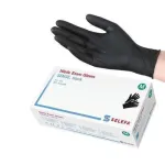 Maxwell Nitrilo pir&scaron;tinės be pudros juodos Sense Nitrile Gloves Juodas M 200 vnt.