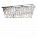 Lubinis &scaron;viestuvas Ideal Lux Ceiling lamp with 8 lights MARTINEZ, E14, juodas