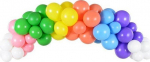 PartyDeco Balionų girlianda "Rainbow" (60vnt, 200cm)