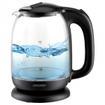Mesko | Virdulys | MS 1302b | Electric | 2200 W | 1.7 L | Glass | 360&deg; rotational base | Juodas