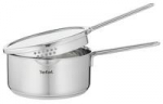 TEFAL Nordica H8522235 - Round - Nerūdijantis plienas - Nerūdijantis plienas - Ceramic - Gas - Halogen - Induction - Sealed plate - 250 &deg;C - Glass