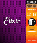 Elixir Eliksyras Stygos ak. gitarai Eliksyras 16052 0.012-0.053 Phosphor Bronze Nanoweb
