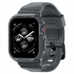 Spigen Rugged Armor Pro - Strap with case for Apple Watch 4/5/6/7/8/9/SE 44/45 mm (Dark Pilkas)