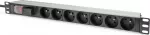 DIGITUS PDU 1U 7xCEE7/5 FR-Ausgnge 230V/16A juodas
