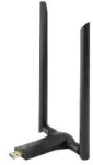 Level One LevelOne AC1200 dviejų dažnių belaidis USB tinklo adapteris, 1-13 kanalas, belaidis, USB, WLAN, Wi-Fi 5 (802.11ac), 867 Mbit/s, juodas
