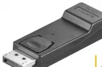 Goobay DisplayPort/HDMI adapteris 1.1, paauksuotas, DisplayPort, HDMI, juodas