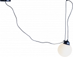 Pakabinamas &scaron;viestuvas Customform Pakabinama lempa, POPO GLASS M 1, Juoda
