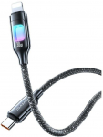 Kabelis USAMS TC Series SJ749 30W USB-C į Lightning 1,2 m, tamsinti
