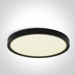 Lubinis &scaron;viestuvas 50W LED vidaus plafonas, apvalus, juodas, 2800/3200/4000K, 62006D/B/V