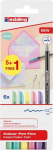 Edding Fine tip markeris e-1200 EDDING, 1 mm, 6 vnt., lizdinė plok&scaron;telė, įvairių spalvų