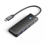 Hub USB-C Orico PAPW2AC-C3 prijungimo stotelė 2x USB-A 3.0 + 2x USB-C 3.0 - juodos spalvos