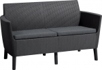 Allibert SALEMO dvigulė sofa - grafito spalvos